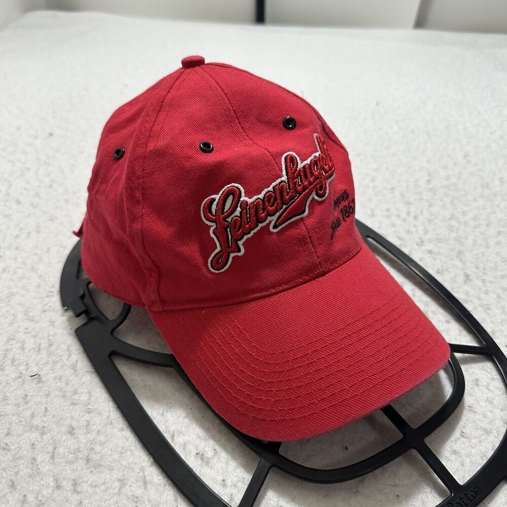 Leinenkugel Beers Adult Adjustable Red White Baseball Hat Embroidered Cap